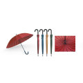 24 Ribs Manual Straight Umbrella with Different Designs (YS-R1082R)